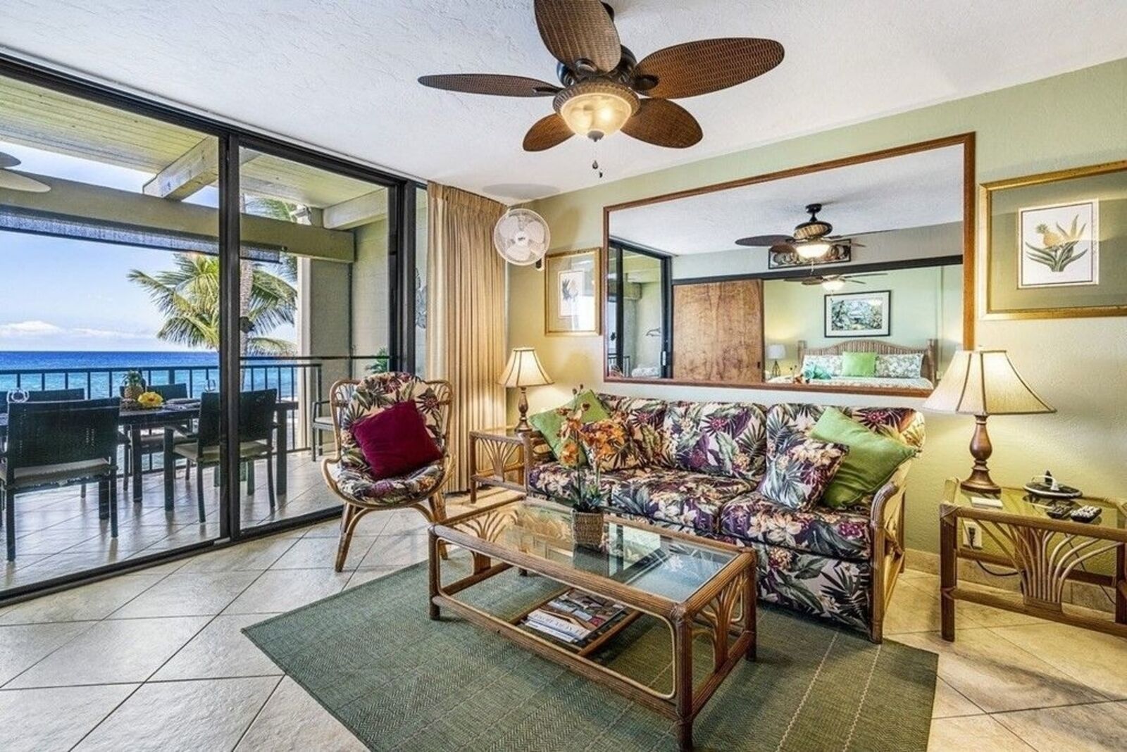 TV, DVD player, books, stereo