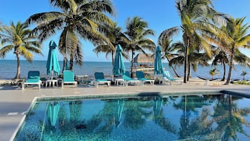 Piscine extérieure, piscine chauffée