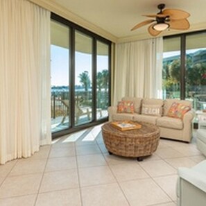 Condo, 2 Bedrooms | Living room | 36-inch TV with digital channels