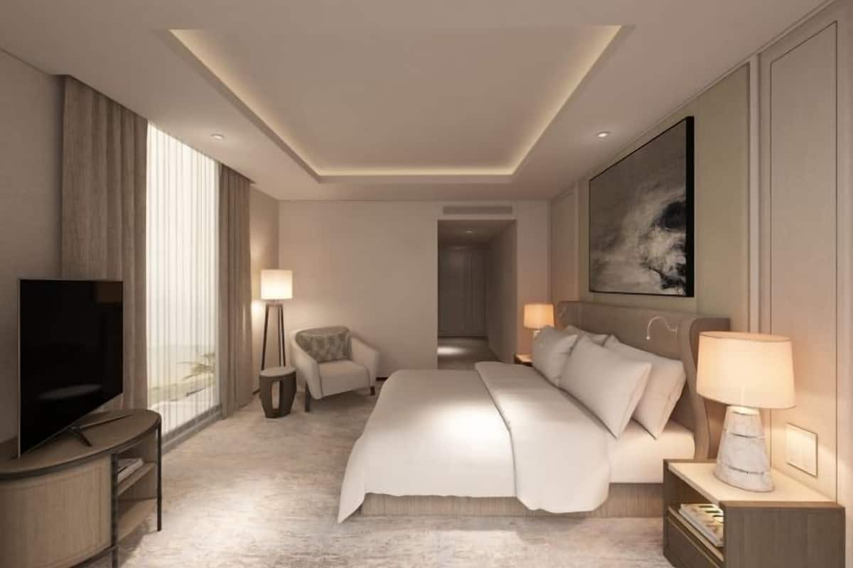 1 Schlafzimmer, hochwertige Bettwaren, Daunenbettdecken