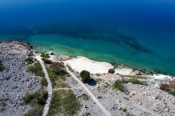 Aerial view - Beachfront House Nada (Karlobag)