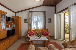 Televisi 21-inci dengan saluran TV satelit dan peralatan stereo