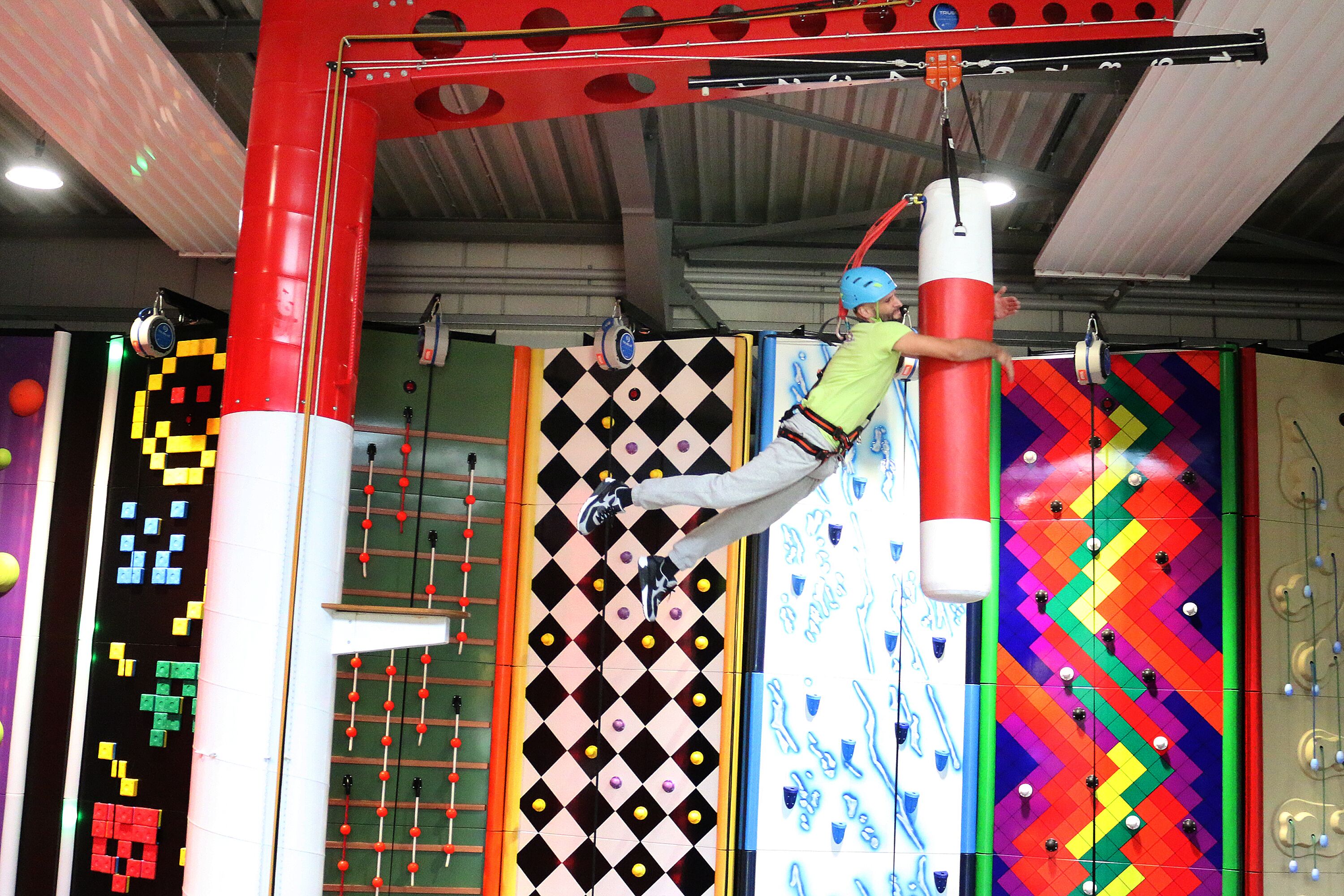 rock climbing wall – indoor