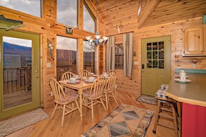 Dining - Cabin Of Many Colors, Hot Tub, Mtn Views, Cozy Cabin Retreat in the Smokies!!! (Sevierville)