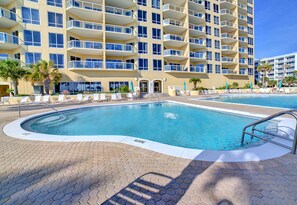 A heated pool