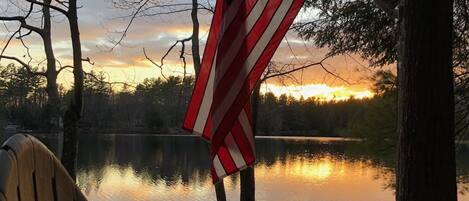 Udsigt fra overnatningsstedet