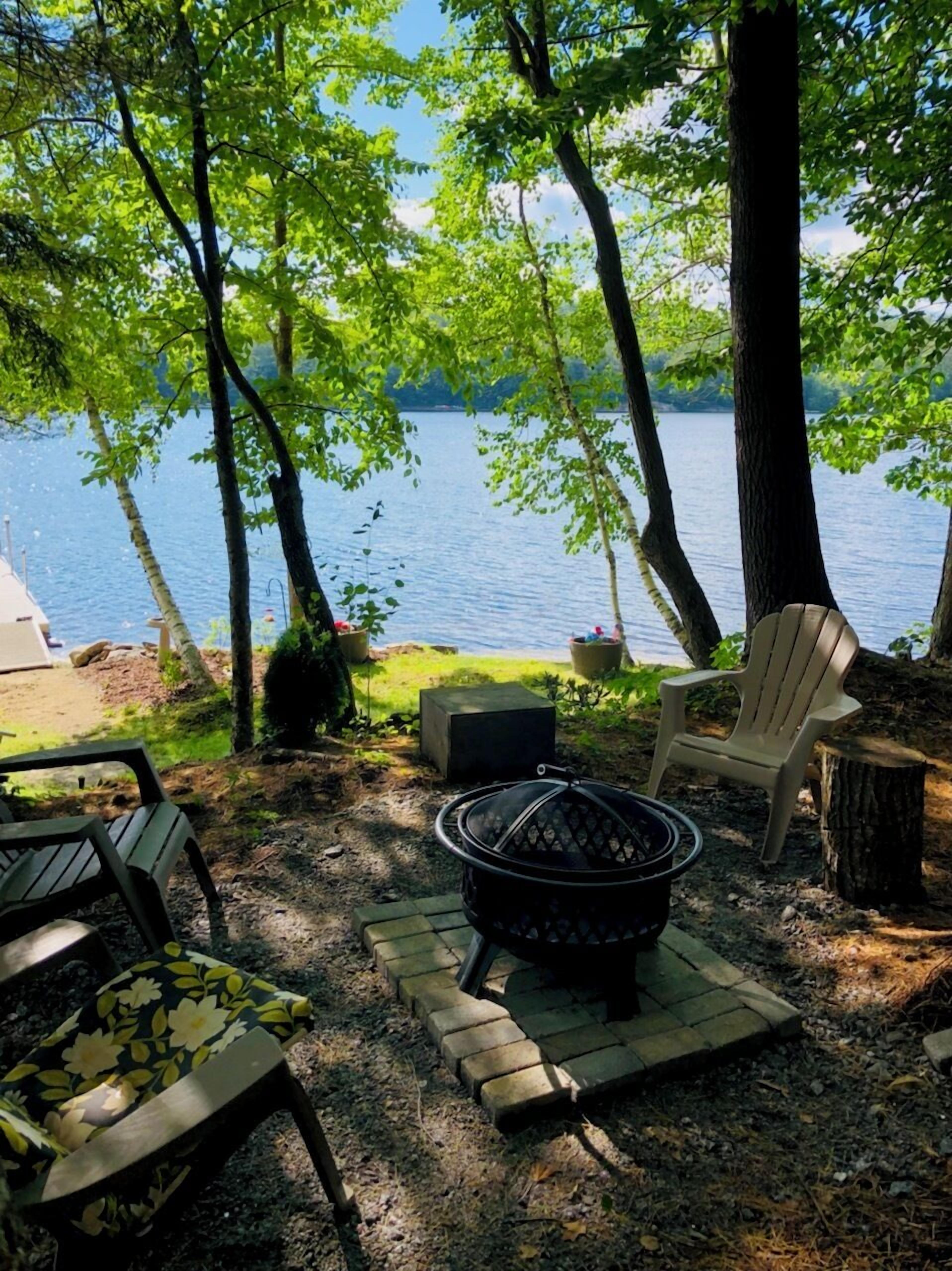 Enjoy the view from the fire pit area