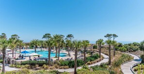 屋外プール、温水プール