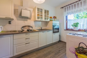Private kitchen | Fridge, stovetop, espresso maker, electric kettle - Apartments Ledy (Novi Vinodolski)