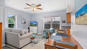 TV, DVD player, offices