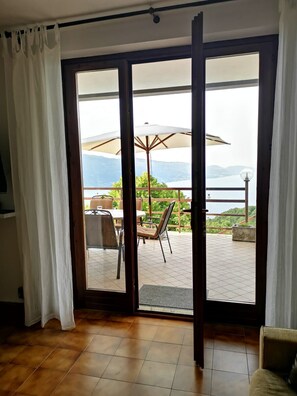 Blick von der Unterkunft