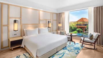 1 chambre, literie de qualité supérieure, couette en duvet d'oie