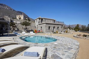 Outdoor pool - Irma Villa, a Secluded Sanctuary (Krousonas)