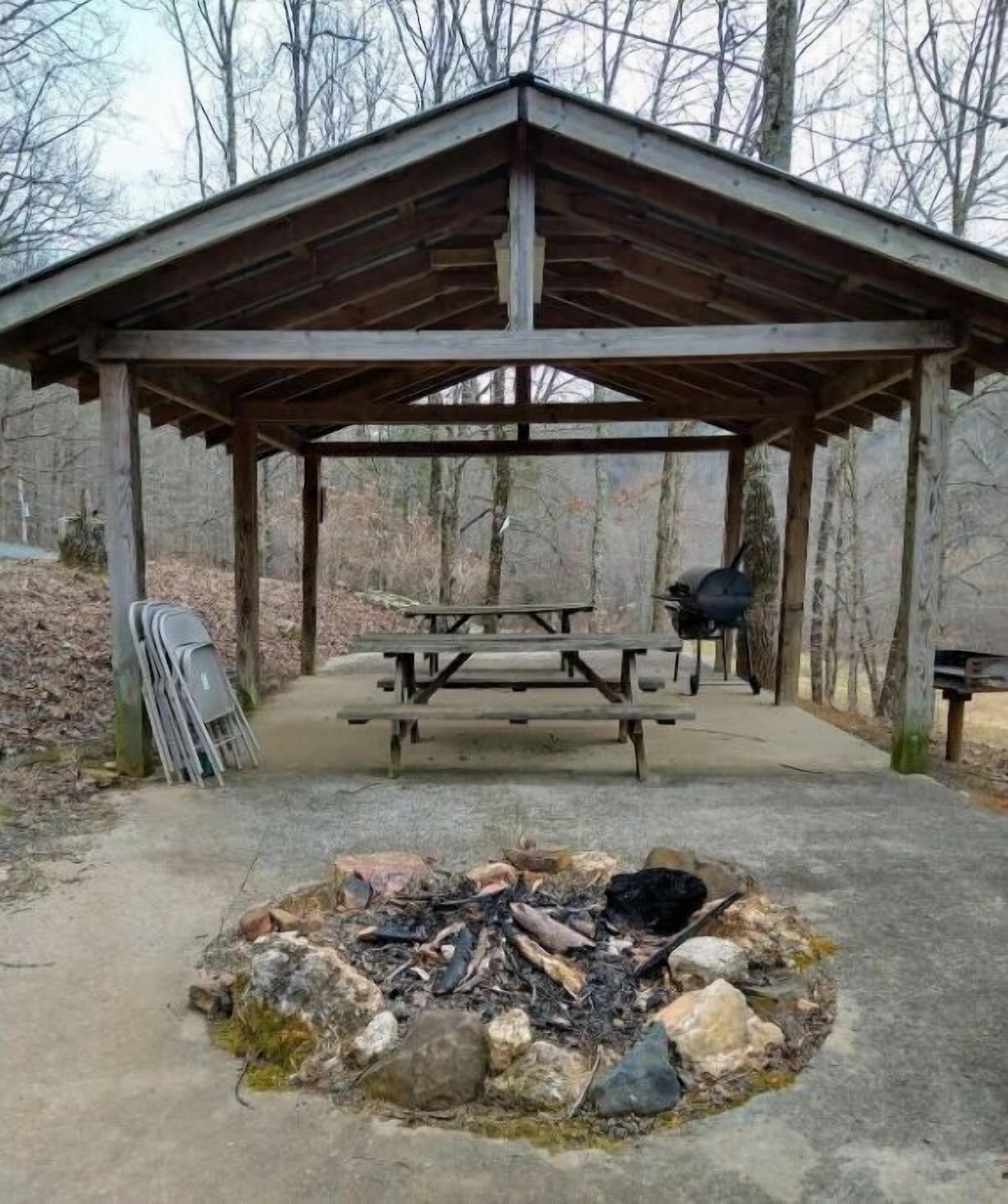 屋外ダイニングエリア