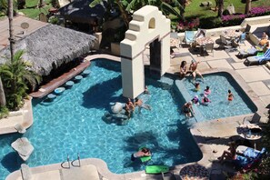 Piscine extérieure, piscine chauffée