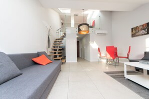 独特公寓 | 1 多间卧室、遮光窗帘、熨斗/熨衣板、免费 WiFi