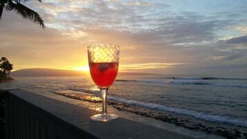 Uitzicht op strand/zee