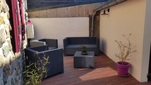 Terrace/patio - Charming renovated 3-room detached "Penty" with terrace, small garden and parking space  (Crozon)