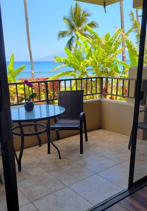 Outdoor dining - Wonderful Private Ocean View! Pool and Spa (Lahaina)