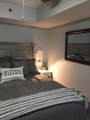 2 bedrooms, iron/ironing board, travel crib, free WiFi