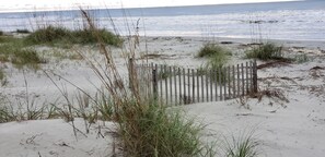 Sun-loungers, beach towels