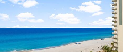 On the beach, beach towels