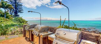 Two-story, oceanfront condo with pool, water Views, & balcony