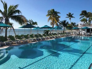 Unclassified image, 2 of 46, button - P16 - Charming 2 bedroom 2 bath waterfront duplex with Cabana Club. (Key Colony Beach)