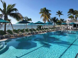 Unclassified image, 2 of 46, button - P16 - Charming 2 bedroom 2 bath waterfront duplex with Cabana Club. (Key Colony Beach)