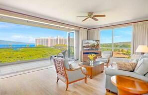 Televisión, reproductor de DVD y estéreo 