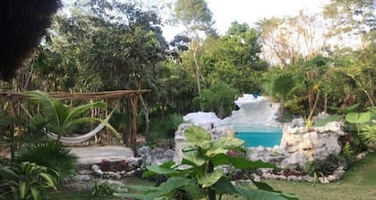2 bedroom cabin in ecological development Cancun