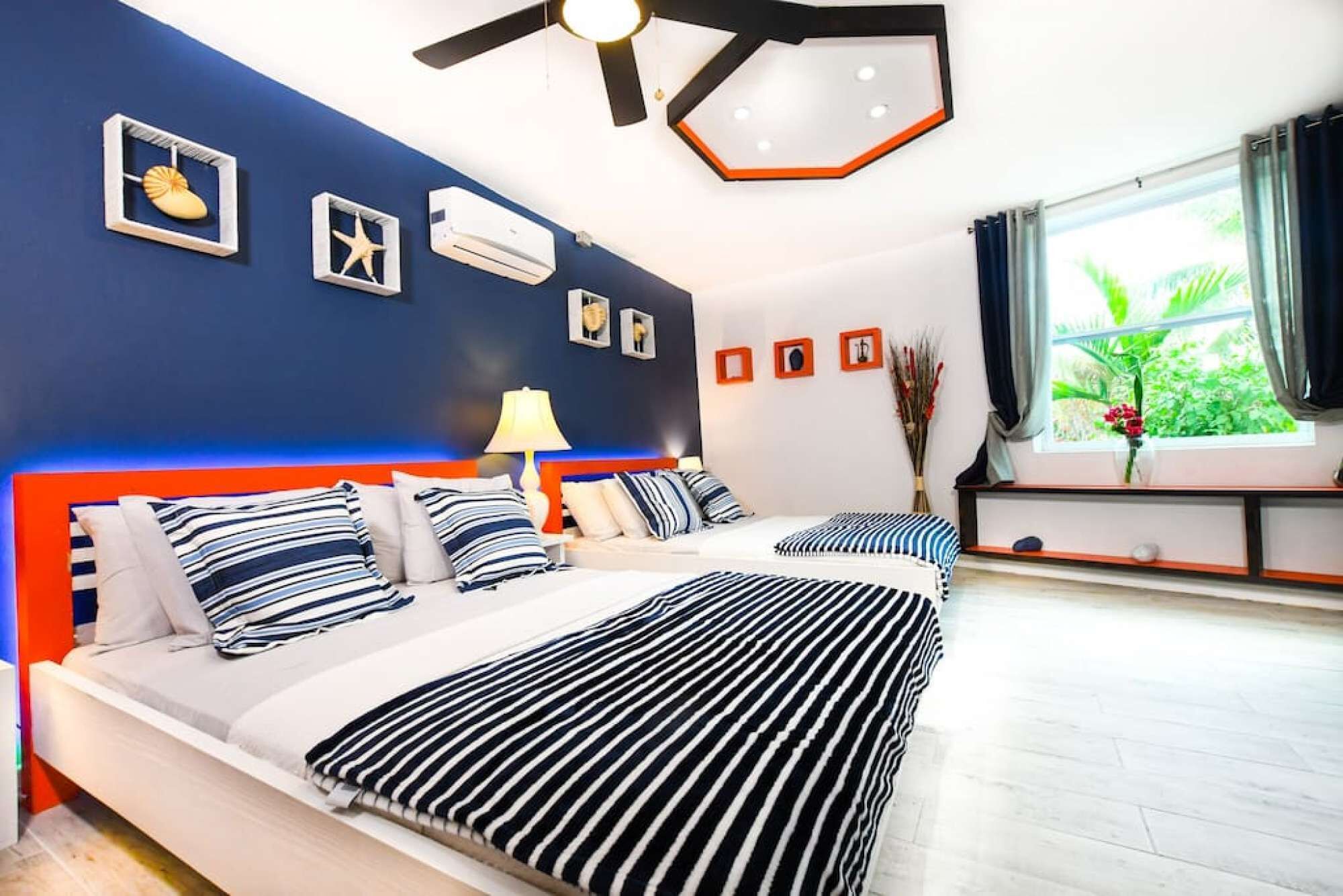 2 bedrooms, iron/ironing board, travel crib, WiFi