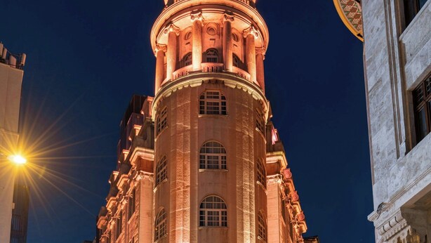 A historic building with a prominent tower, large windows, and a grand entrance. - Orientbank Hotel Istanbul, Autograph Collection (Istanbul)