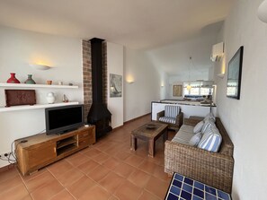 Fernseher, Kamin