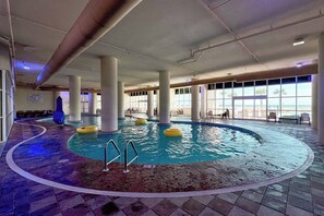 Indoor pool, a heated pool