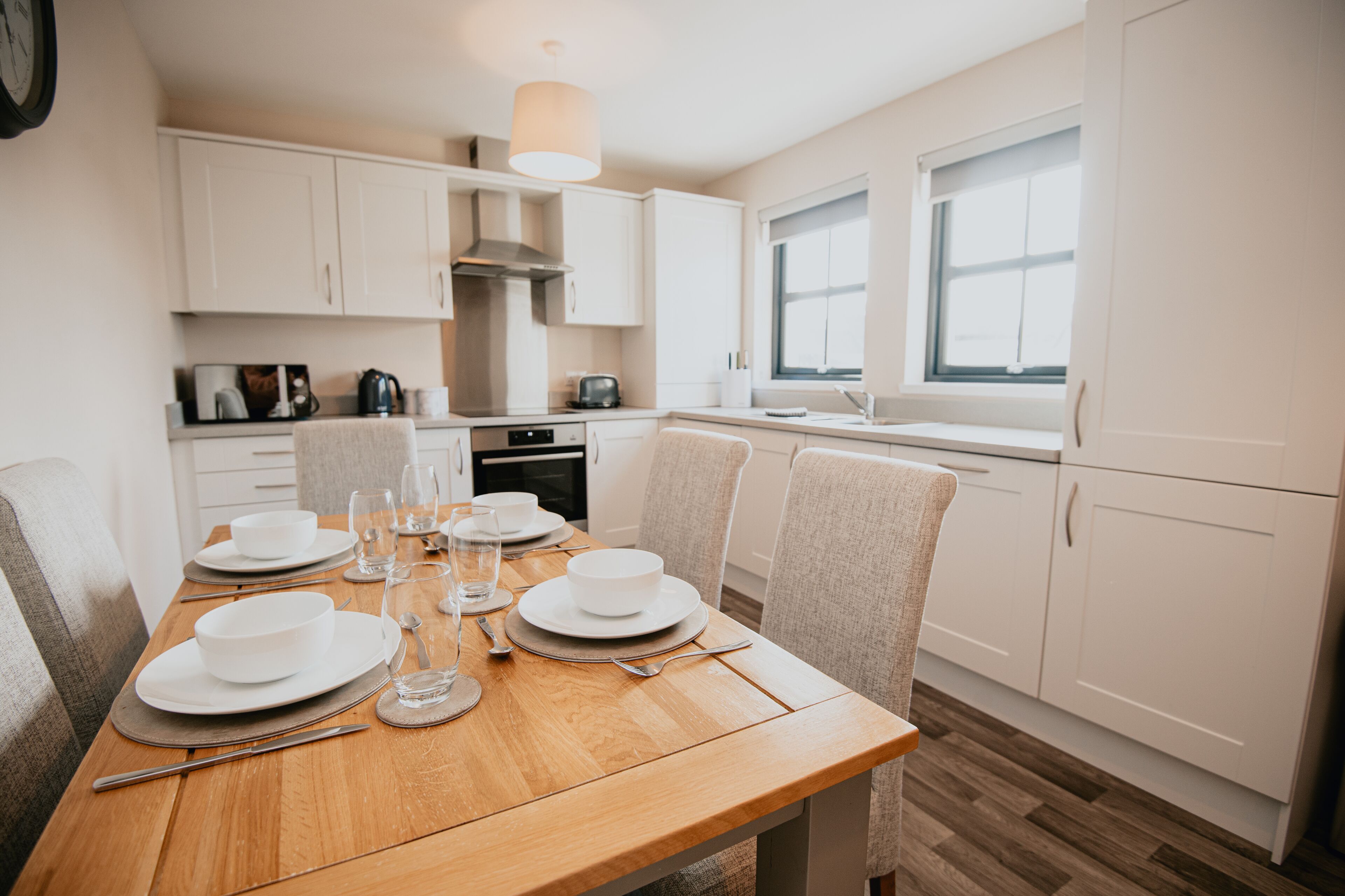 Bow Cottage | Private kitchen | Full-size fridge, microwave, oven, stovetop