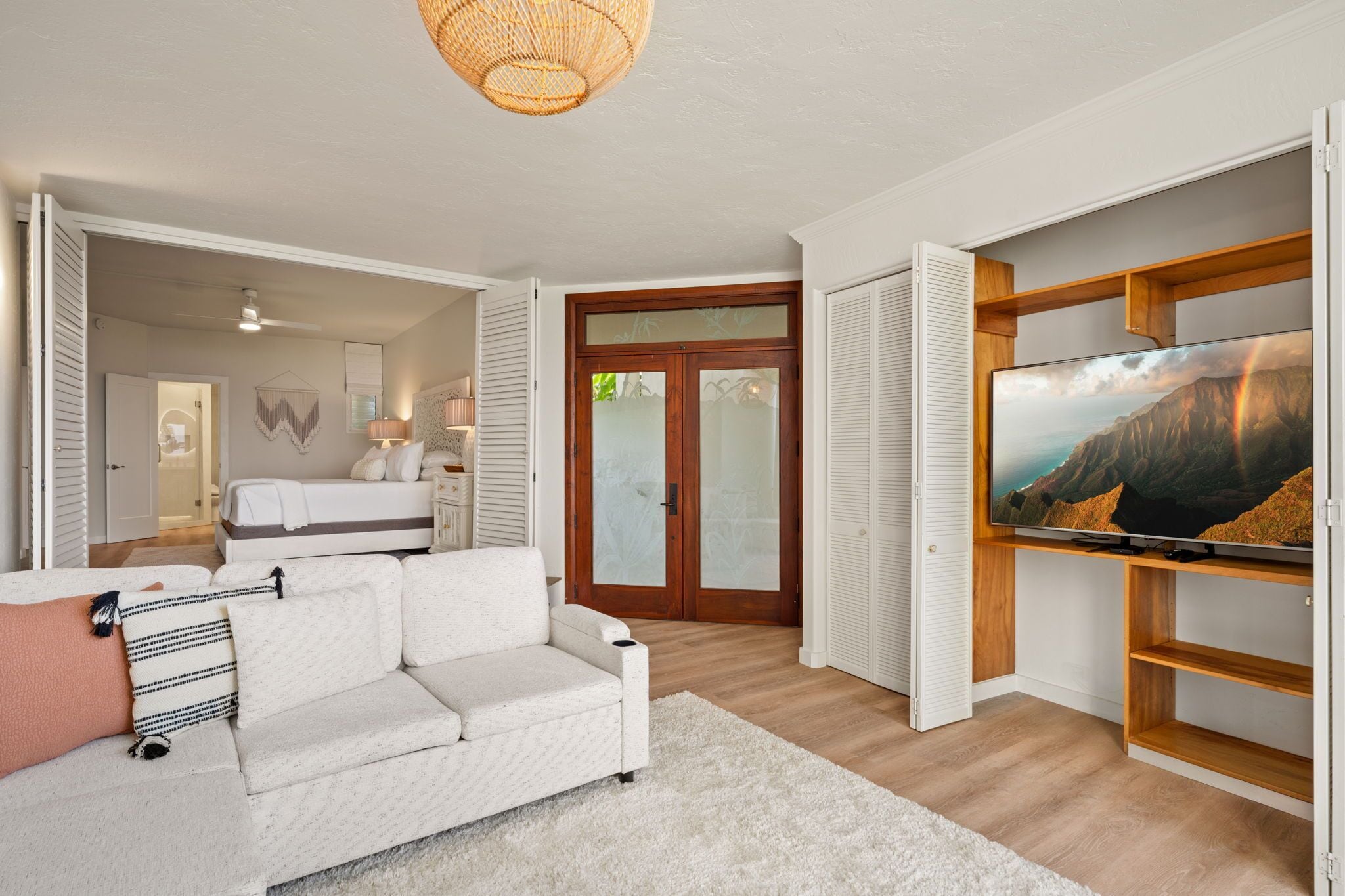 2 bedrooms, iron/ironing board, free WiFi, bed sheets