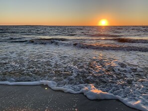 On the beach