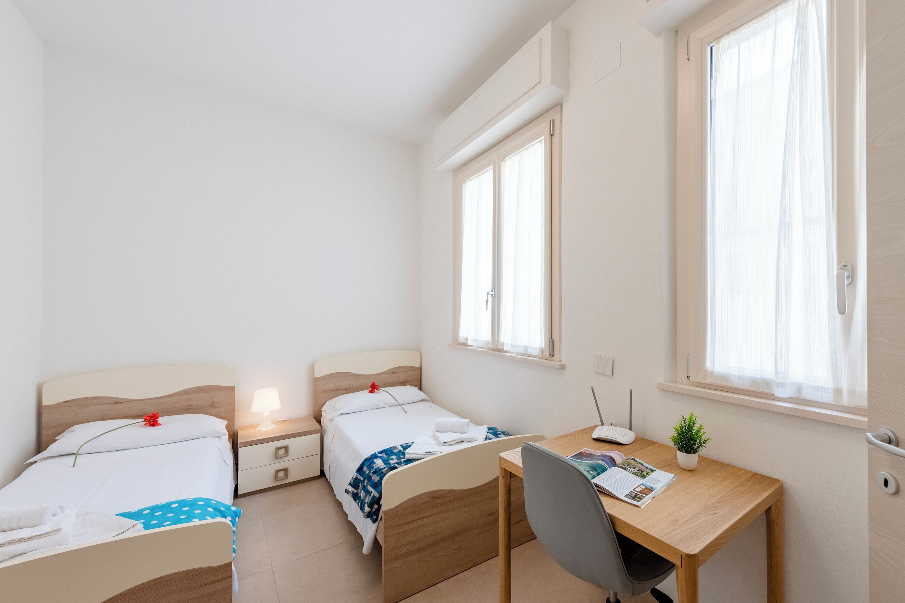 Apartemen Keluarga, beberapa kamar (La Suite 2 Ondina Viareggio 200m from) | 2 kamar tidur, meja kerja, Wi-Fi gratis, dan seprai linen