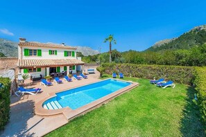 Pool - Villa Llorens (Ivana), 5 bedroom villa to enjoy with family and friends (Pollença)