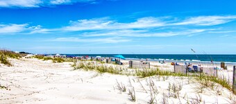 Beachy chic, steps from the beach!