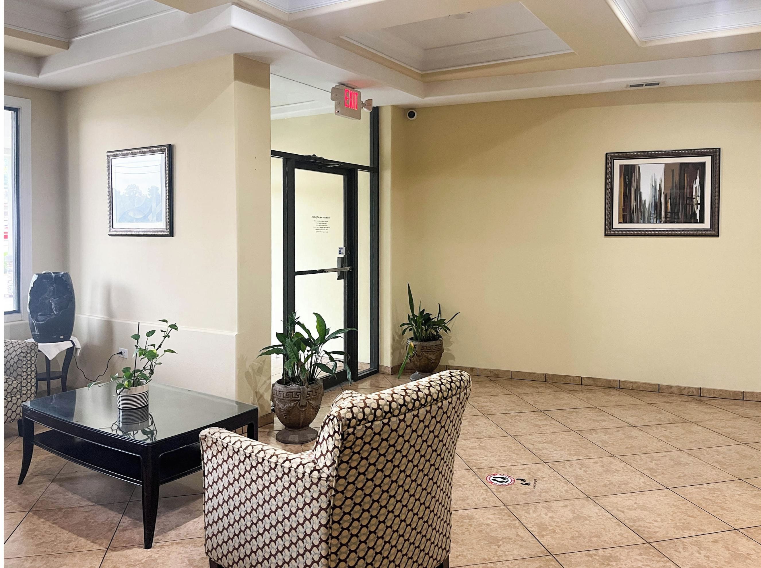 Lobby sitting area