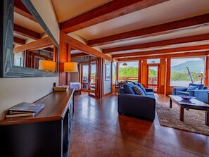 TV, fireplace, DVD player