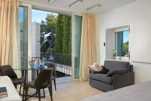 TV connectée, cheminée, lecteur de DVD