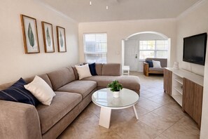 Smart TV, DVD player, books