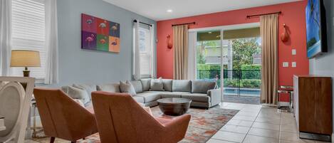 Smart TV, video games, table football, ping pong