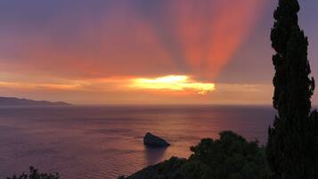 Vue sur la plage/lâocĂ©an
