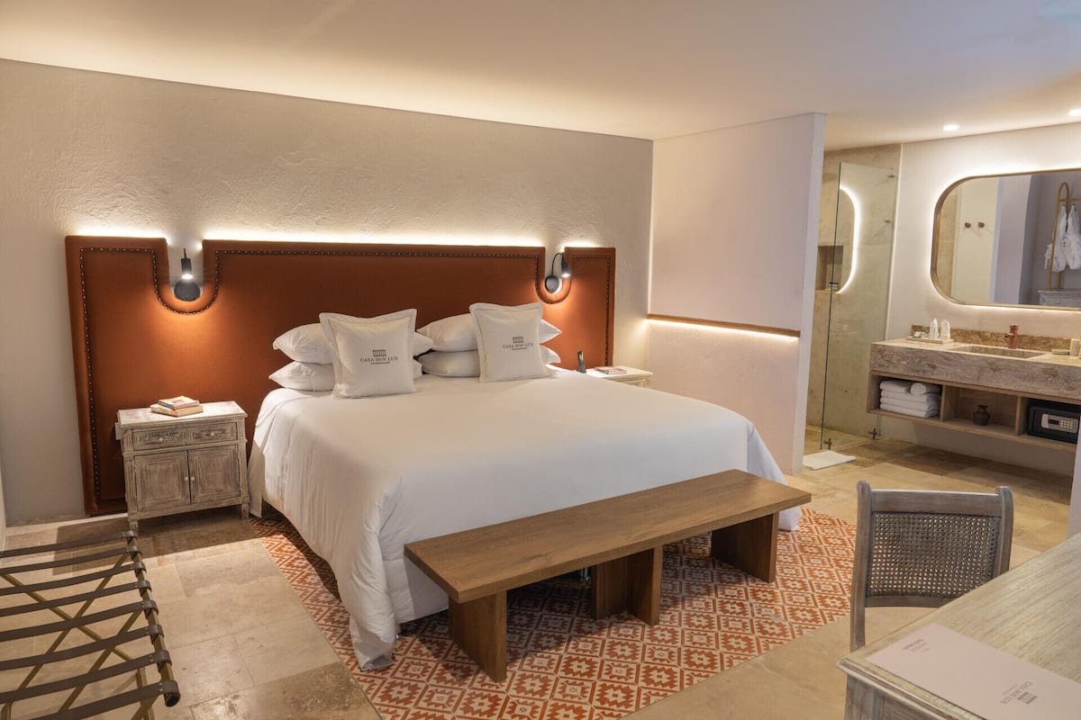 1 quarto, roupas de cama antialérgicas, cofres nos quartos