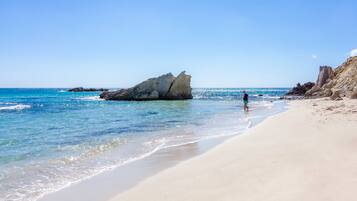 Vlak bij het strand
