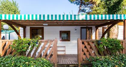 Detached Wooden Chalet with AC near Sea